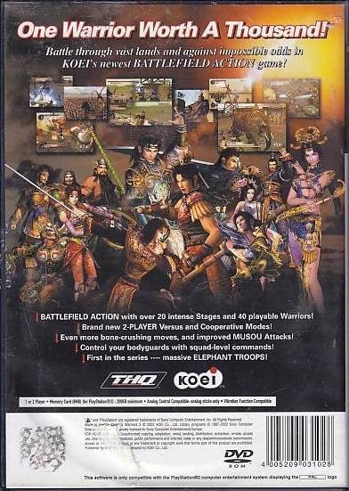 Dynasty Warriors 3 - PS2 (Genbrug)